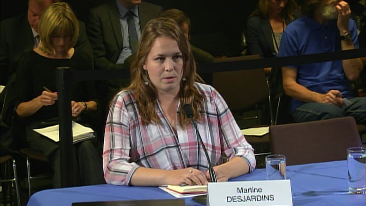 L'ex-présidente de la Fédération étudiante universitaire du Québec (FEUQ), Martine Desjardins