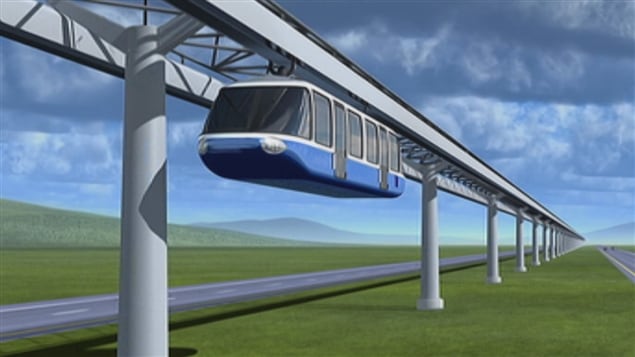 Le projet de monorail de l'entreprise TrensQuébec