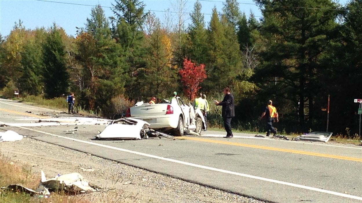 Violente collision à Cleveland sur la route 116 RadioCanada Violente collision à Cleveland sur la route 116 RadioCanada