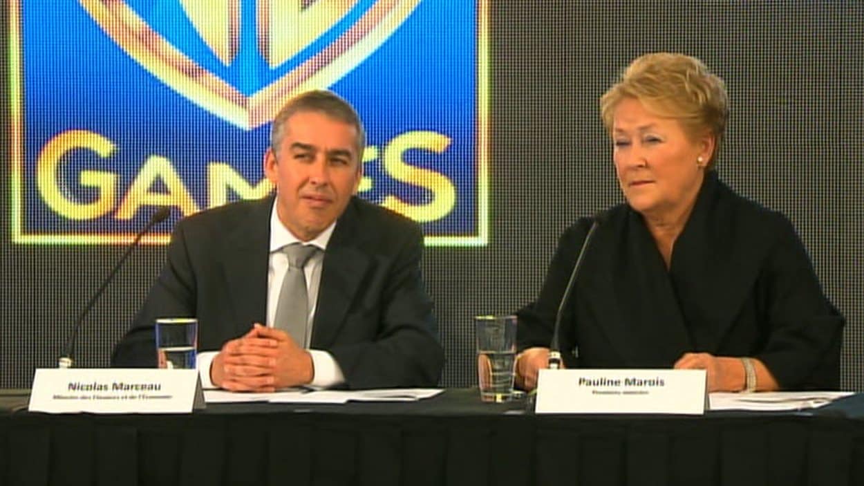 Le ministre des Finances, Nicolas Marceau, et la première ministre, Pauline Marois