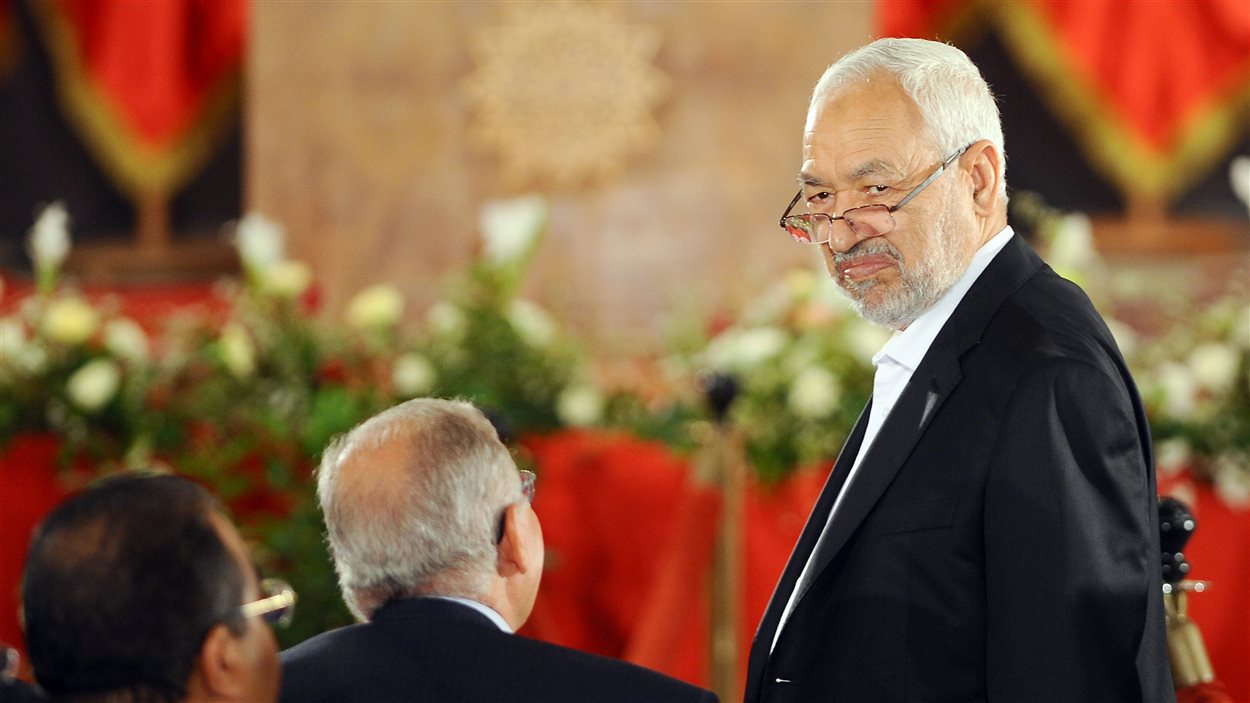 Rached Ghannouchi, chef du mouvement islamiste tunisien Ennahda