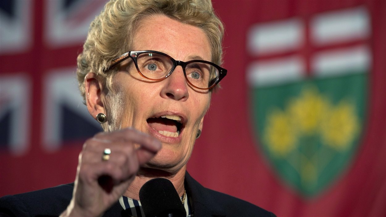 La première ministre de l'Ontario, Kathleen Wynne