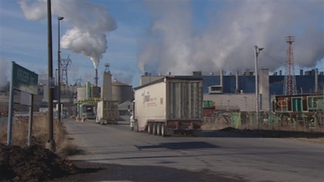 L'usine Kruger à Trois-Rivières