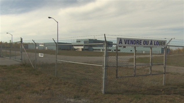 Le site de l'ancienne usine Laprade à Bécancour