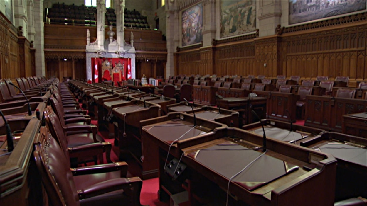 La chambre du Sénat canadien.