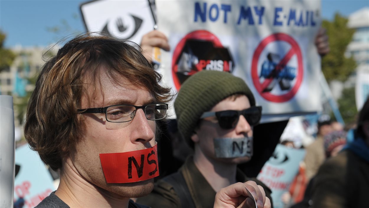 Manifestation à Washington contre les pratiques de la NSA