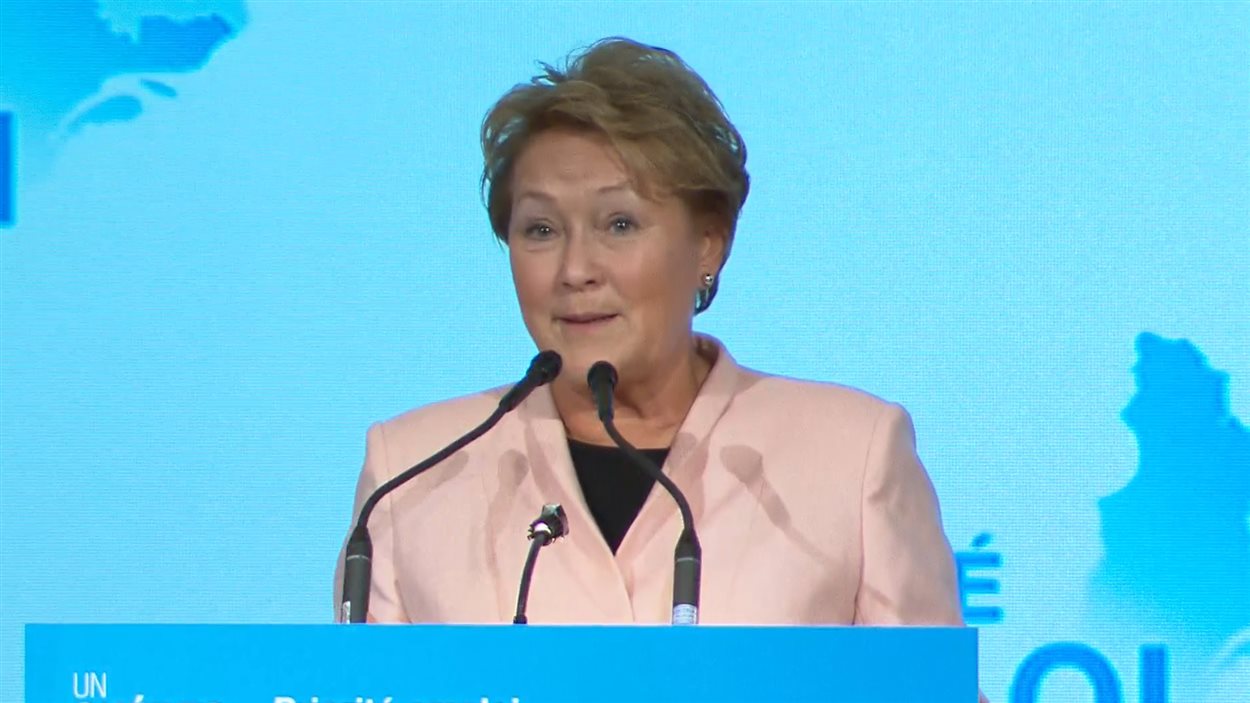 La première ministre Pauline Marois, à Montréal, le 1er novembre