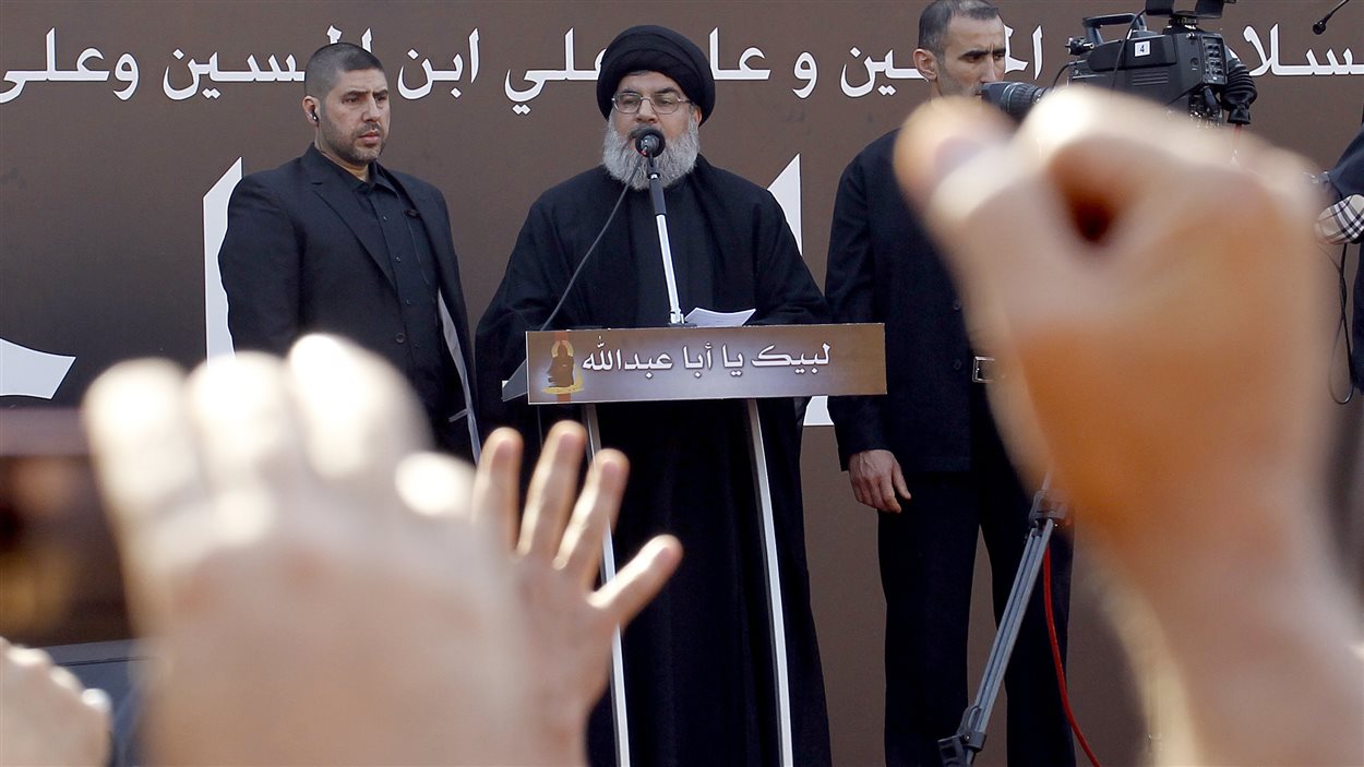 Le chef de file du Hezbollah, Hassan Nasrallah, a prononcé un discours jeudi devant plusieurs dizaines de milliers de chiites libanais.