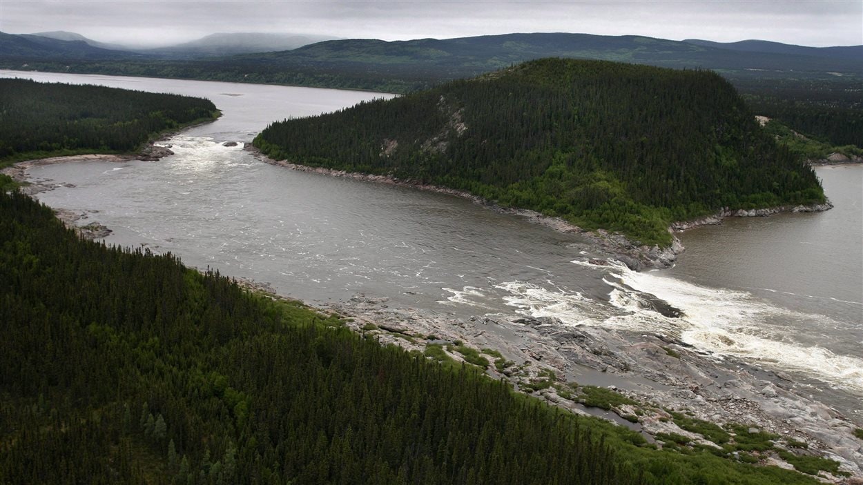 Muskrat Falls, sur la rivière Churchill au Labrador (archives, février 2011)