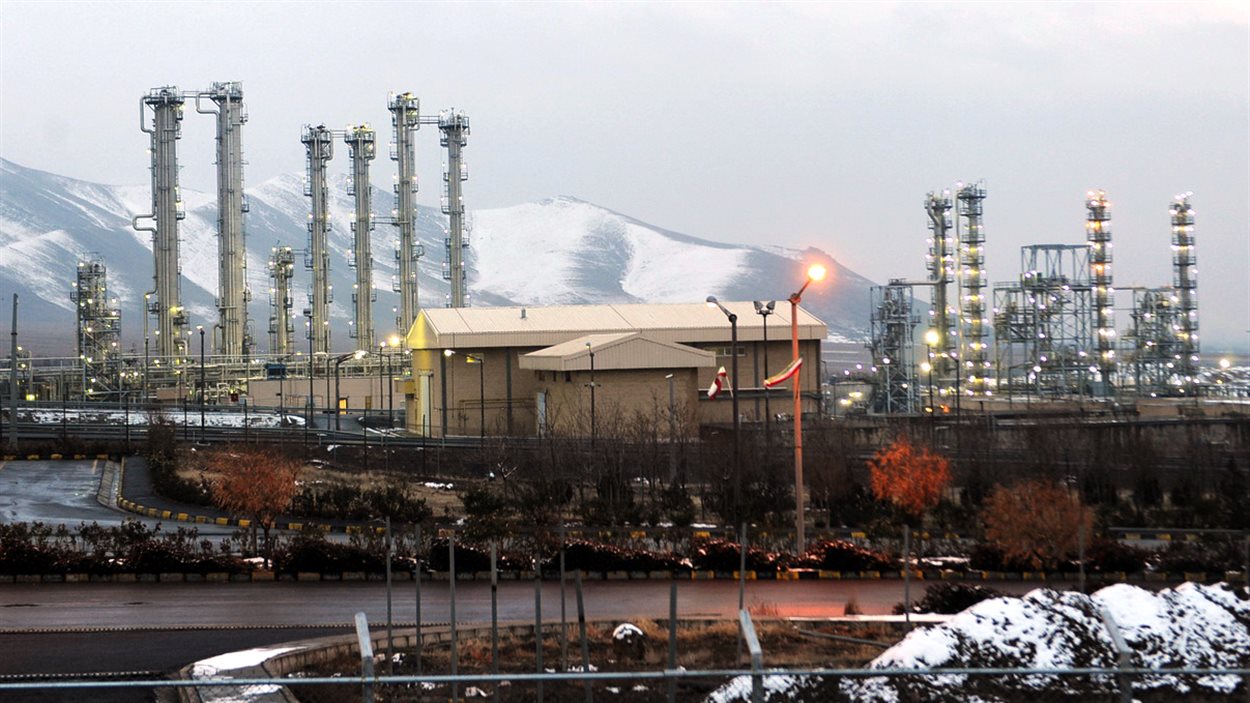 Le site du réacteur nucléaire à eau lourde d'Arak en Iran.