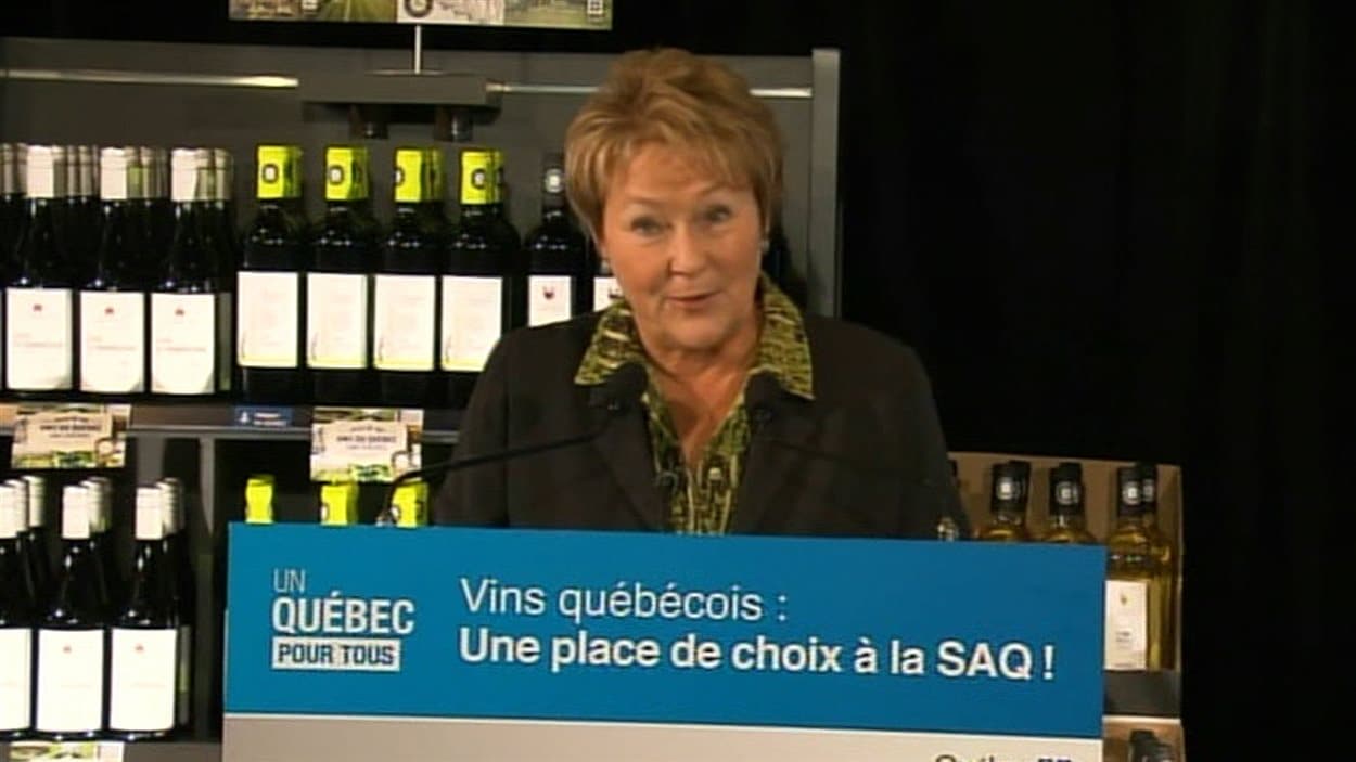 La première ministre Pauline Marois en point de presse