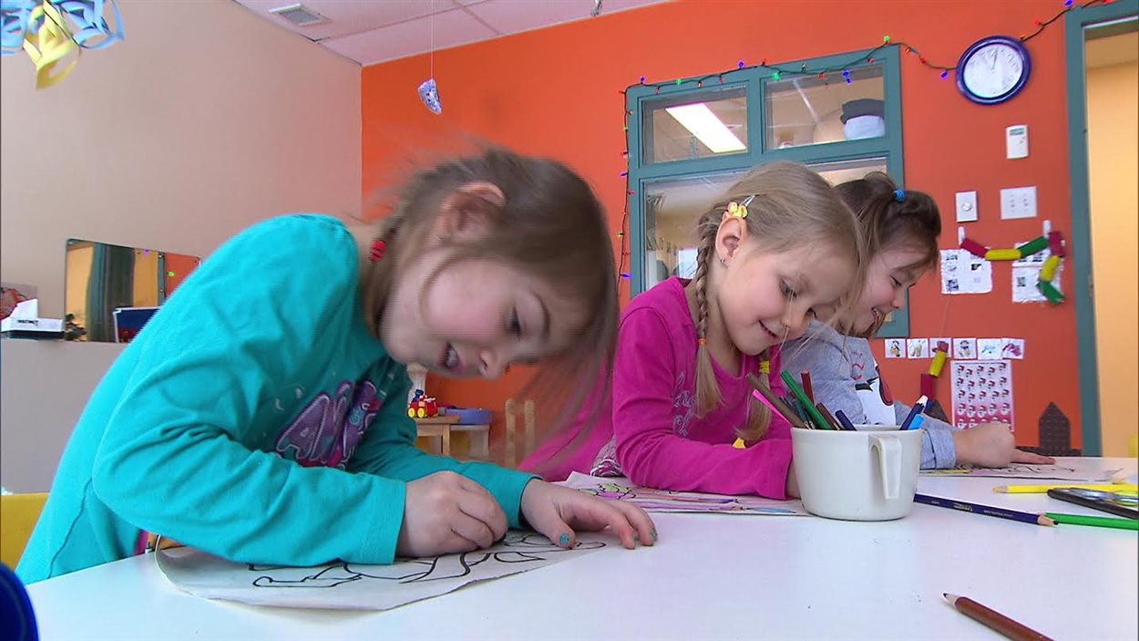 Enfants en garderie