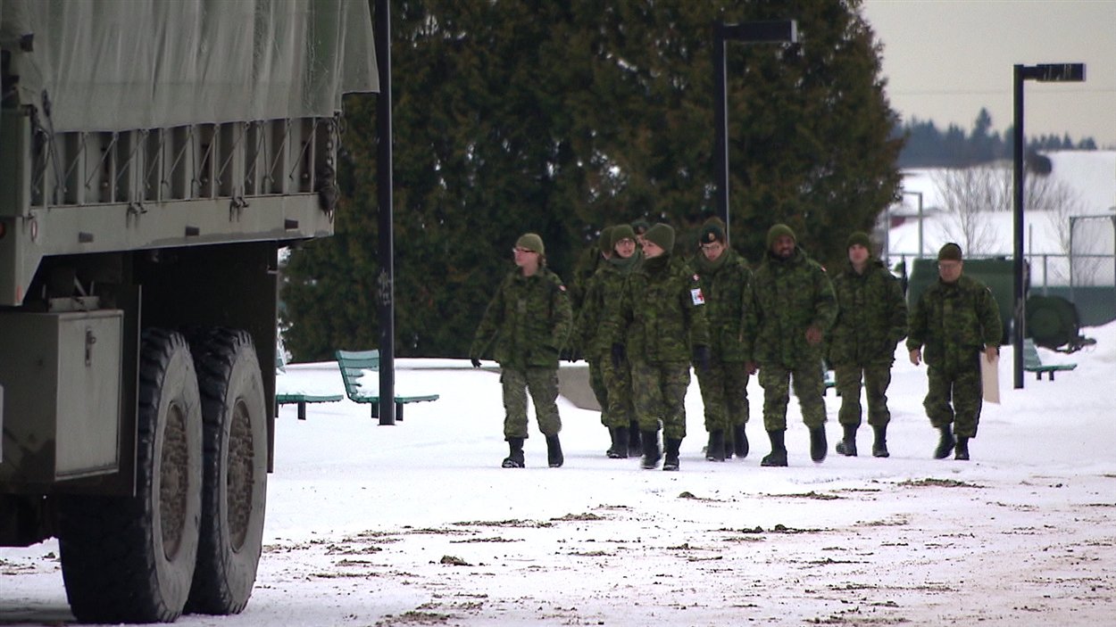 Des réservistes de l'armée canadienne à Rivière-du-Loup