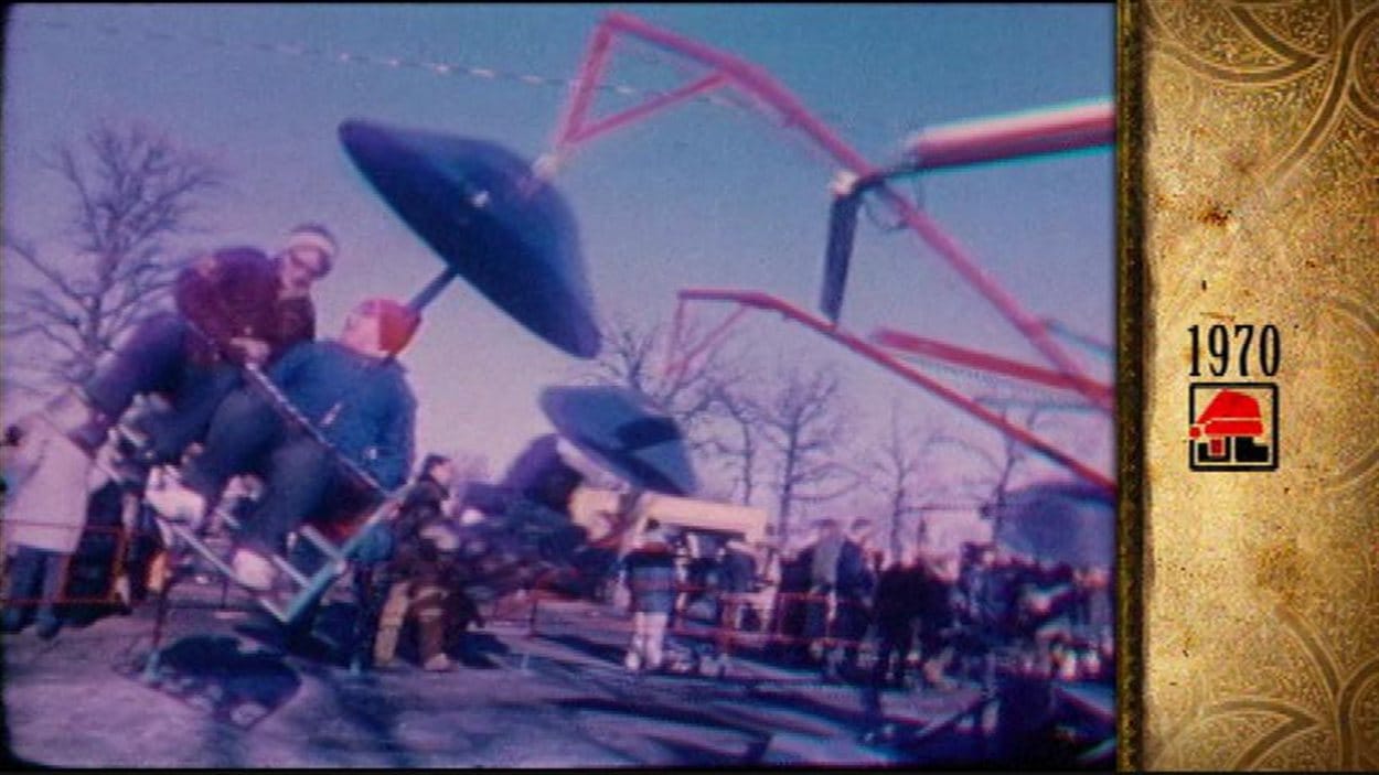 Des manèges, c'est quelque chose que l'on n'avait jamais vu à Saint-Boniface avant, selon Huguette Dandenault, voyageur officiel, avec son mari David, en 1988-1989.