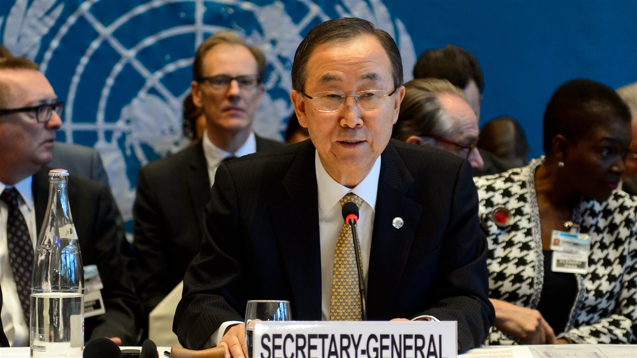 Le secrétaire général des Nations unies, Ban Ki-moon