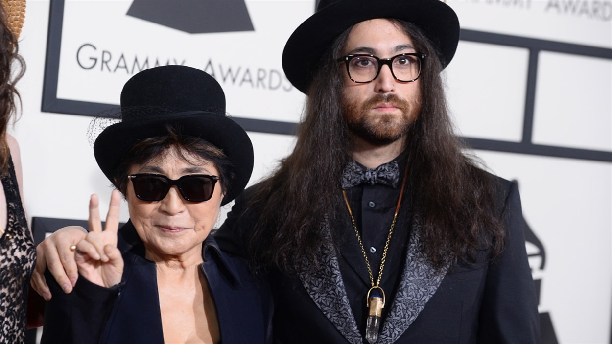 Yoko Ono et son fils Sean Lennon.