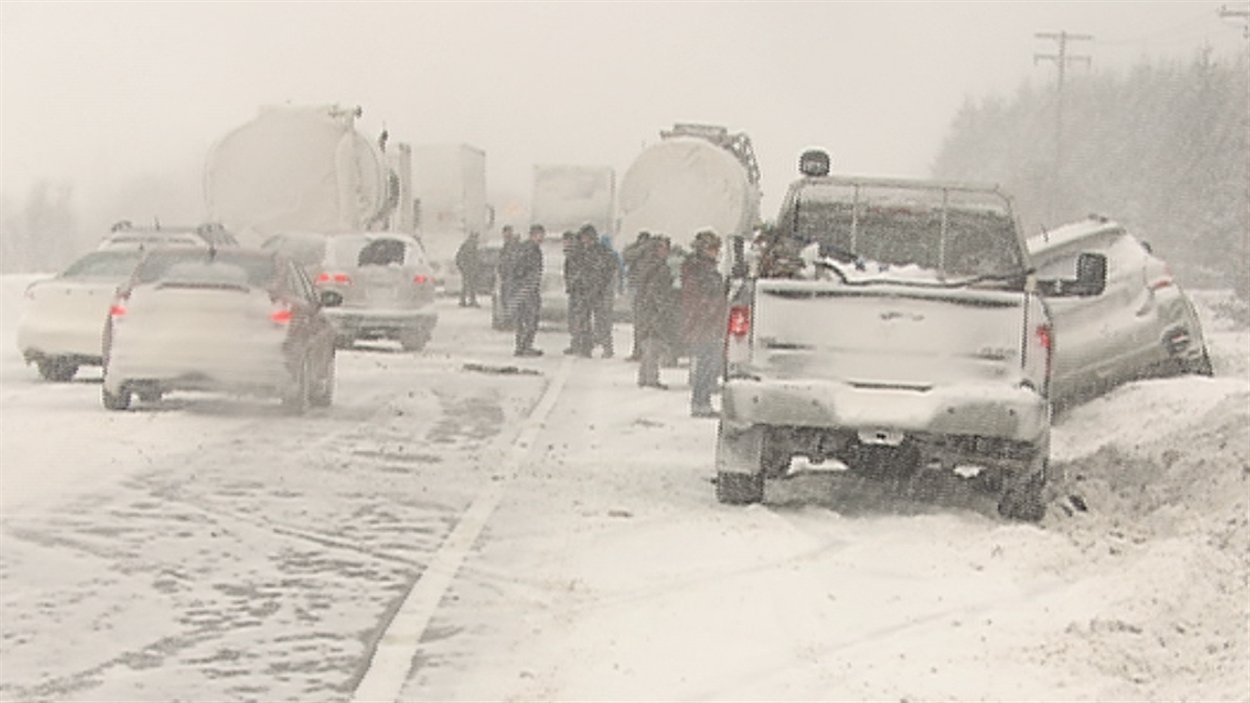 Un carambolage sur l'autoroute 40