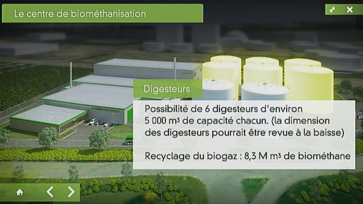 Le centre de biométhanisation
