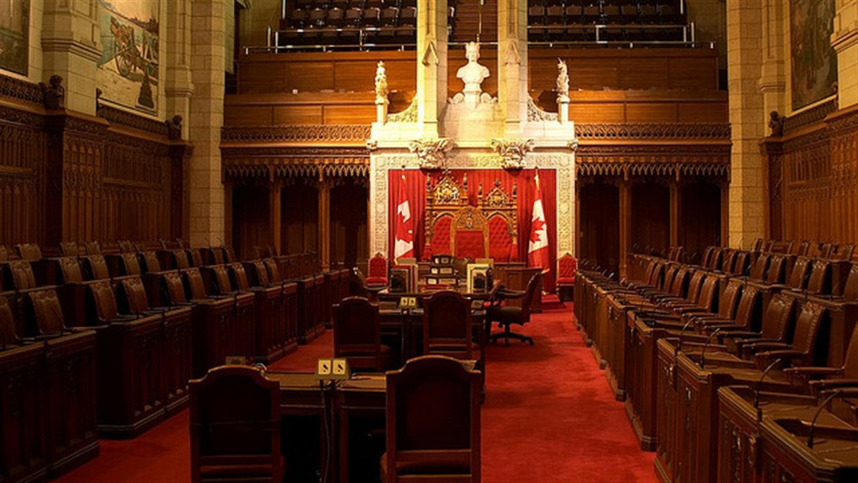La chambre du Sénat canadien.