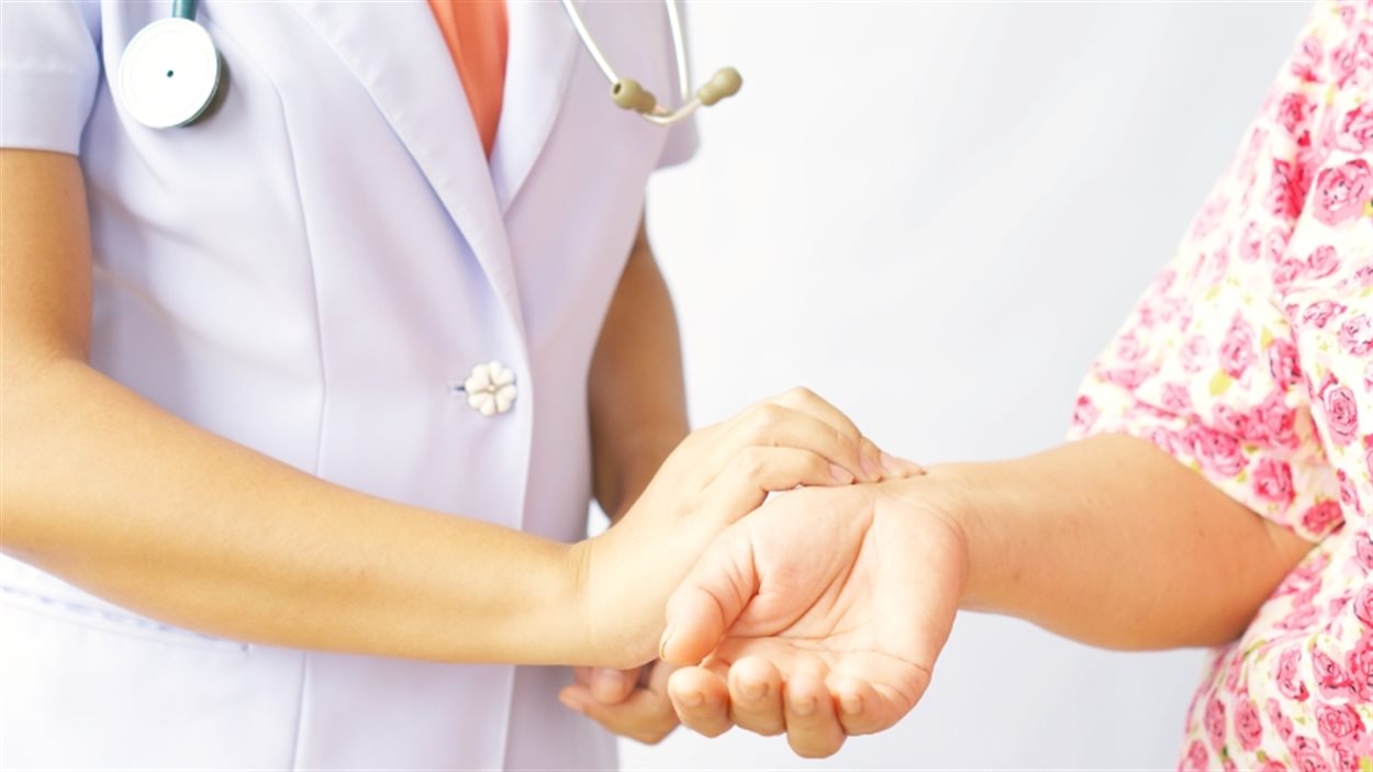Infirmière au travail