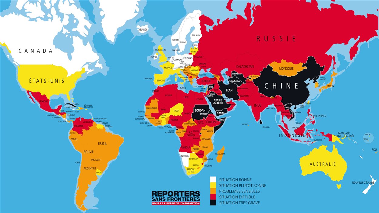 Reporter Sans Frontiere Classement Liberté De La Presse La liberté de presse recule en Occident, selon RSF | Radio-Canada.ca