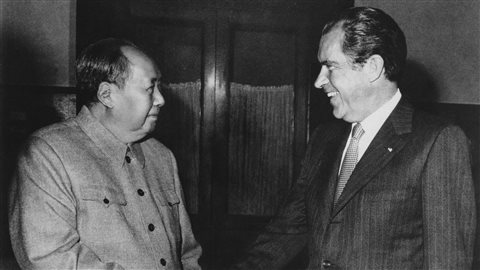 Rencontre à Pékin entre Mao Tse-Tung et Richard Nixon, le 21 février 1972