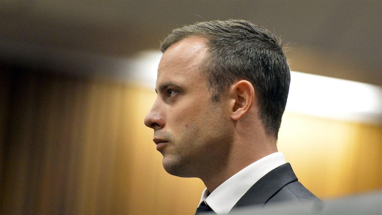 Oscar Pistorius à l'ouverture de son procès pour meurtre, le 3 mars 2014