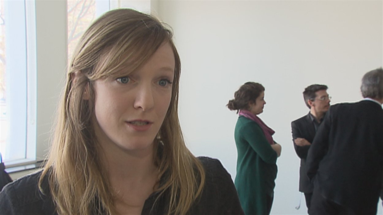 La candidate d'Option nationale dans la circonscription de Taschereau, Catherine Dorion