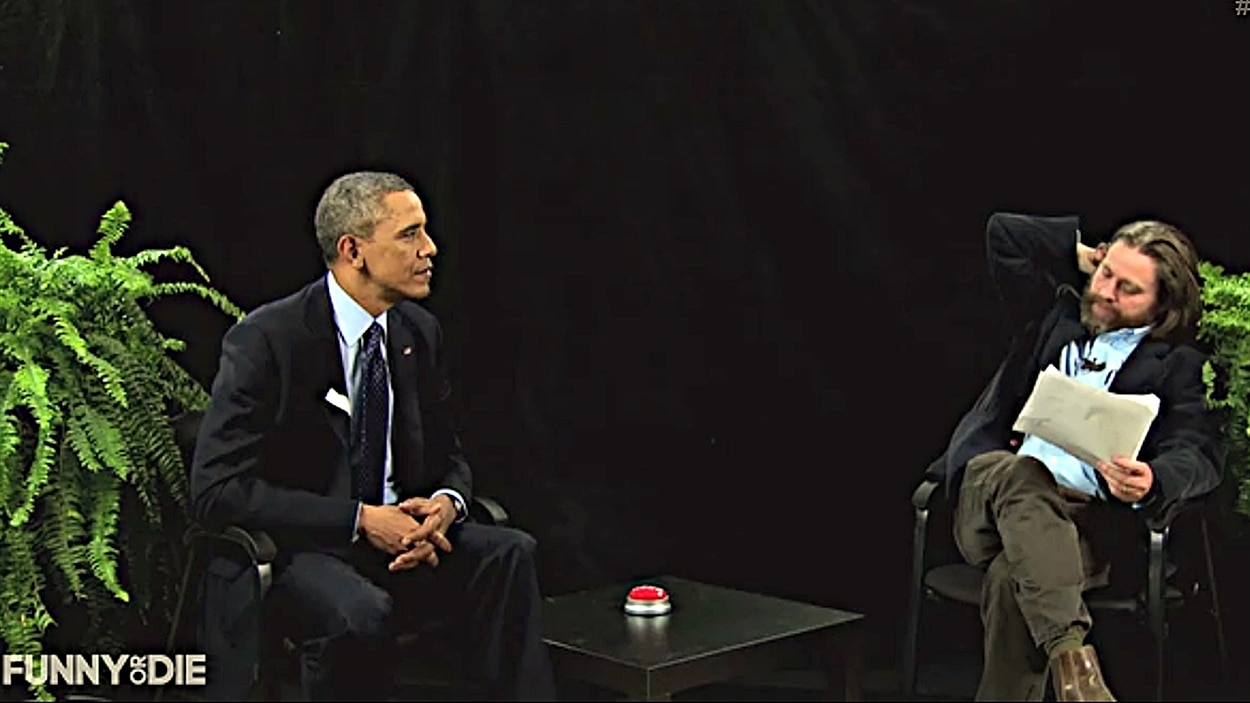 Zach Galifianakis reçoit... Barack Obama RadioCanada