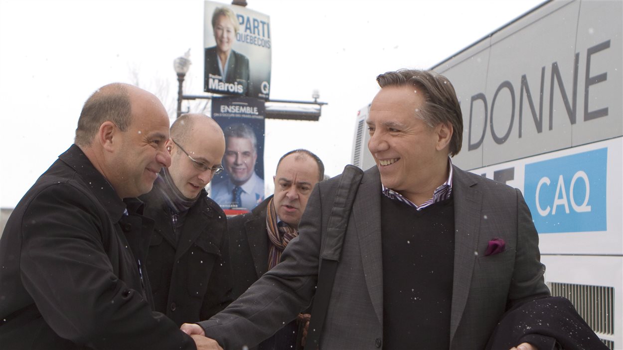François Legault après une conférence de presse à Québec