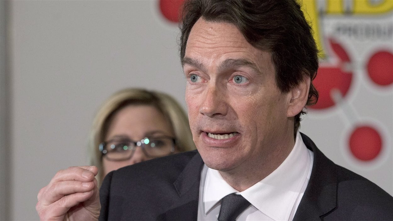 Pierre Karl Péladeau en campagne à Lévis, jeudi dernier