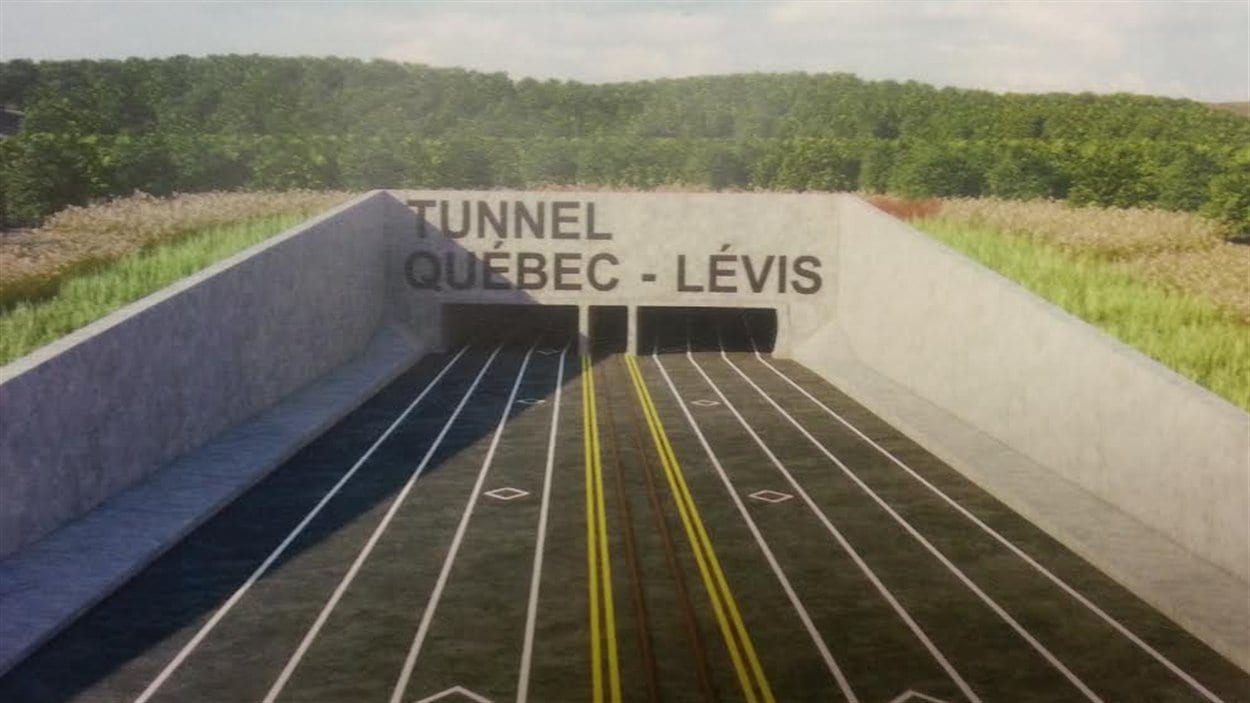Projet de lien sous-fluvial entre Lévis et Québec