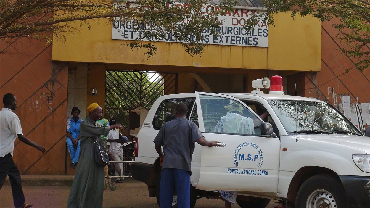 L'hôpital Donka en Guinée accueille les personnes atteintes du virus Ebola.