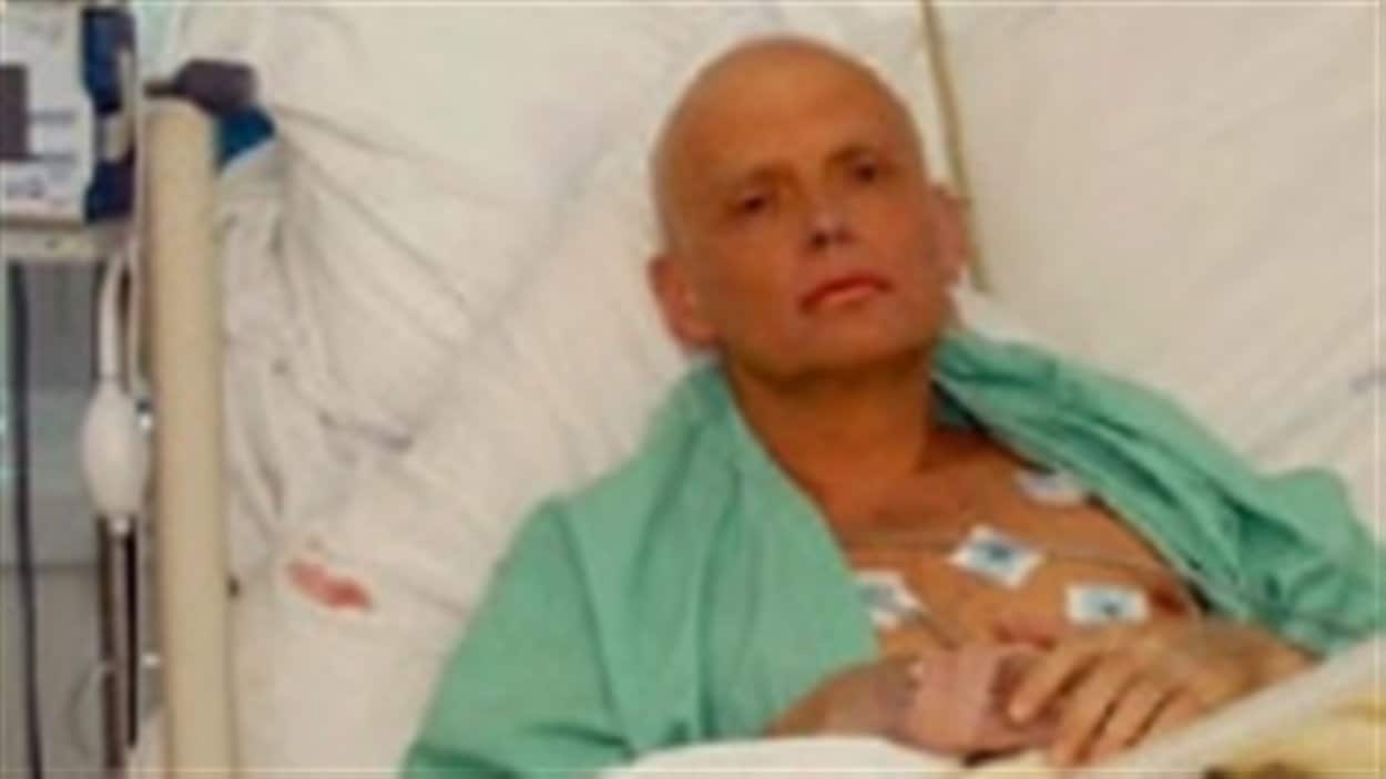 Alexandre Litvinenko sur son lit d'hôpital, trois jours avant sa mort