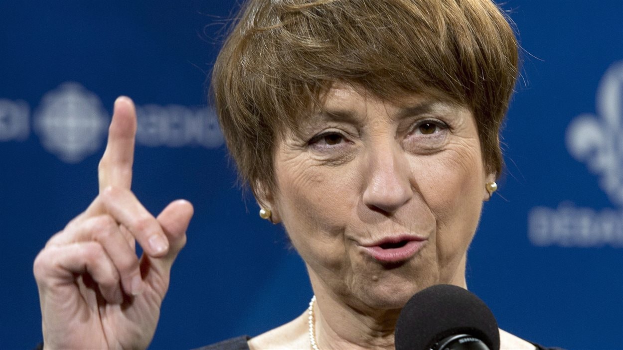 Françoise David, à la sortie du débat du 20 mars.