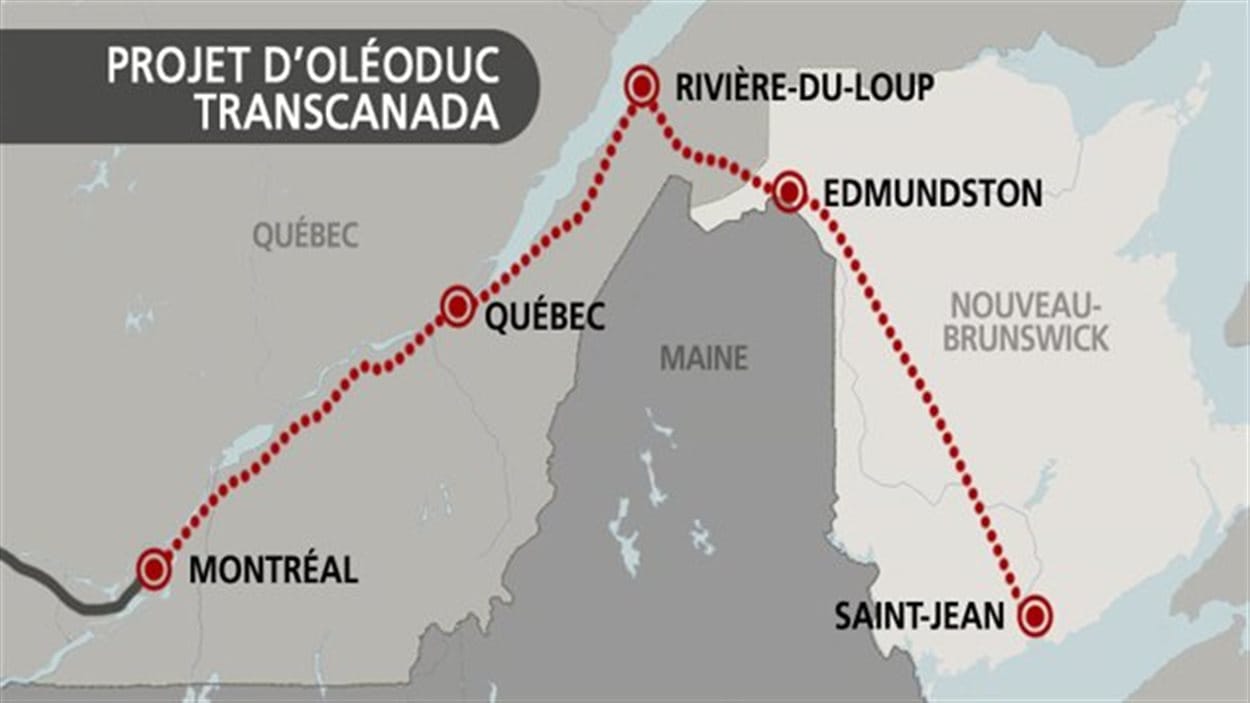 Le projet d'olédoduc de la compagnie TransCanada
