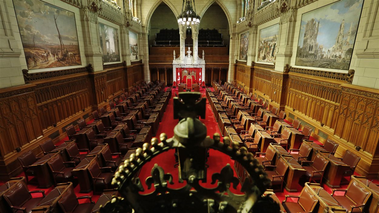 Une vue du Sénat à Ottawa