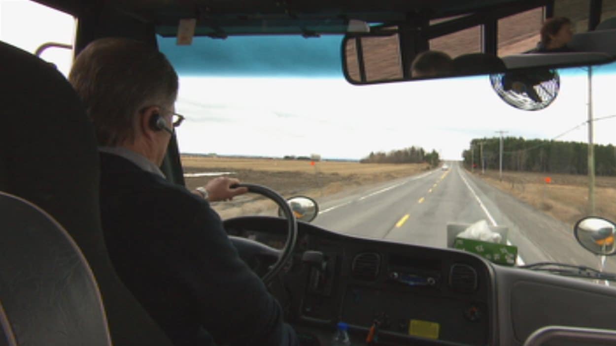 Le chauffeur d'un autobus