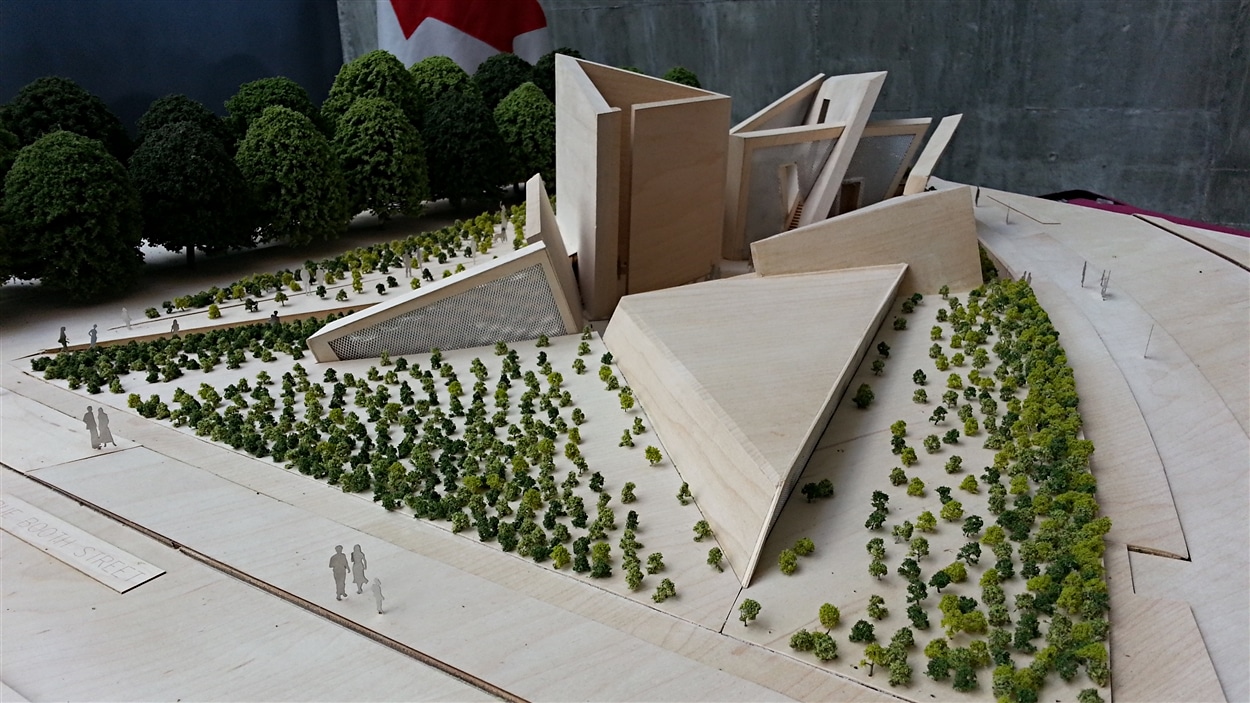 Maquette du futur Monument national de l'Holocauste, conçu par l'architecte Daniel Libeskind