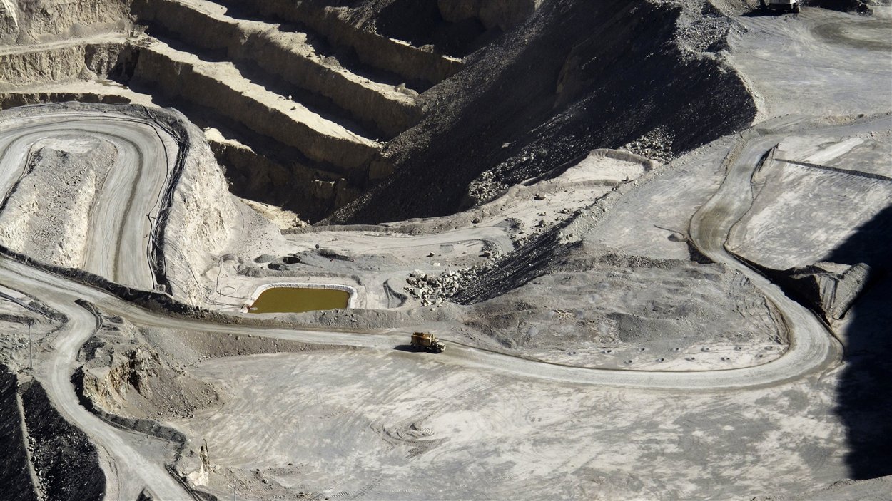 Une mine de cuivre au nord de Santiago au Chili.