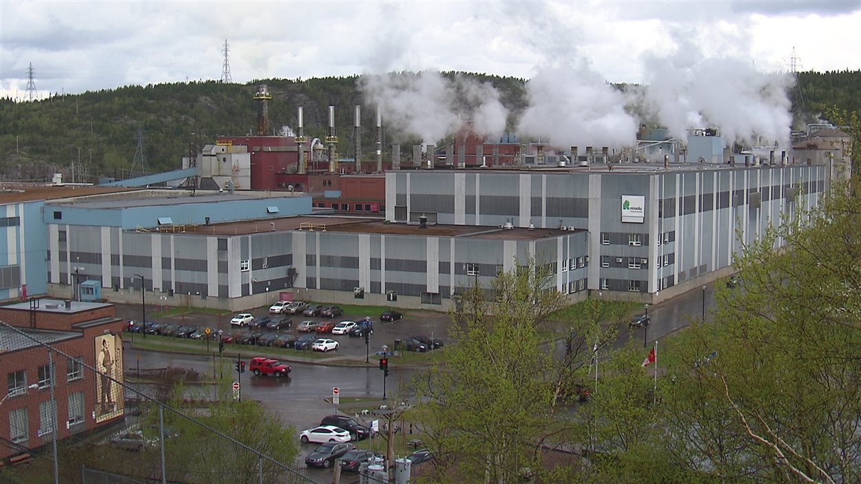 L'usine de Produits Forestiers Résolu à Baie-Comeau