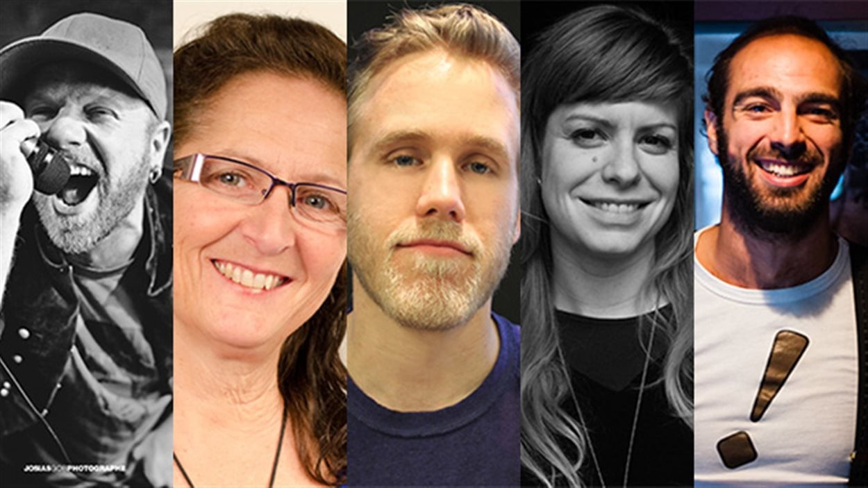 David Babin, Joanne Morency, Benoit Vachon, Émilie Bélanger et Yannick Marcoux.