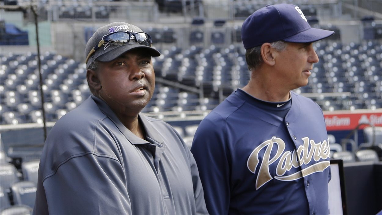 Tony Gwynn (à gauche) avec le gérant des Padres de San Diego, Bud Black, en 2013.