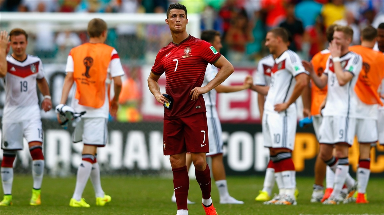 Cristiano Ronaldo encaisse la défaite.