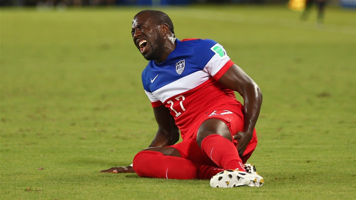 L'attaquant américain Jozy Altidore s'est blessé lundi contre le Ghana.