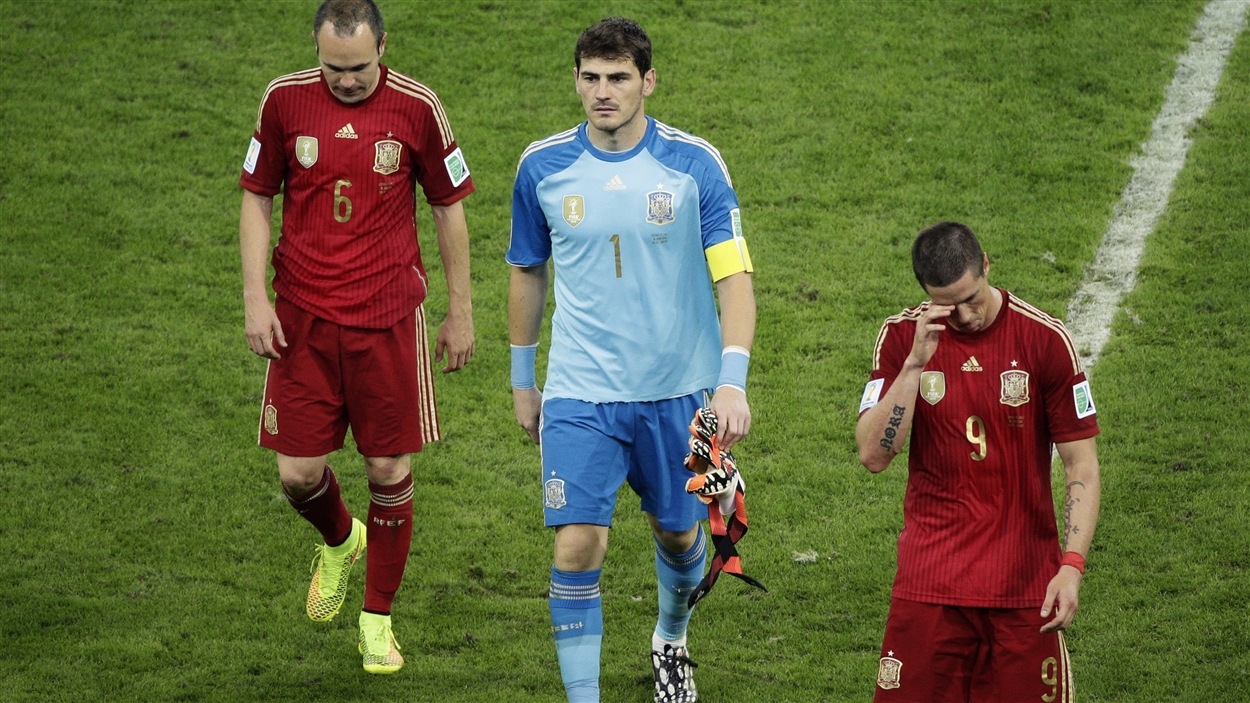 Andres Iniesta, Iker Casillas et Fernando Torres
