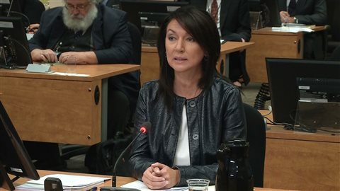 Nathalie Normandeau à la commission Charbonneau