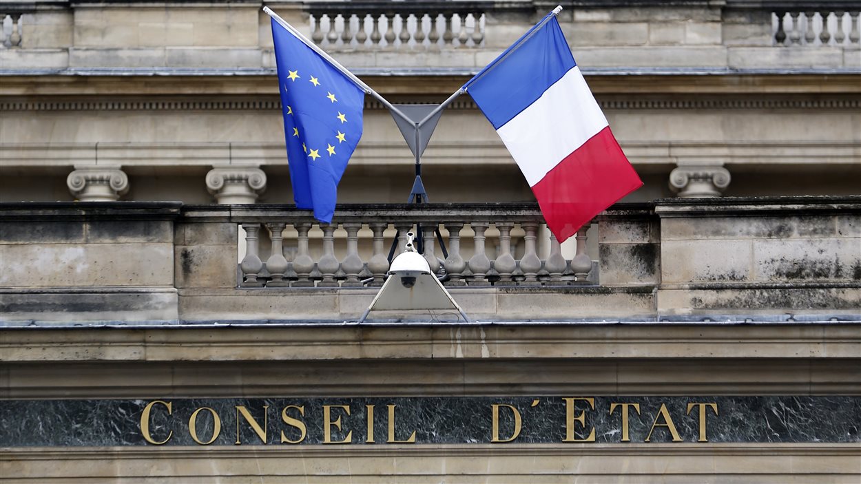 La façade du bâtiment où se trouve le Conseil d’État, à Paris. L’institution a pour mission de conseiller le gouvernement français et la plus haute des juridictions de l'ordre administratif.