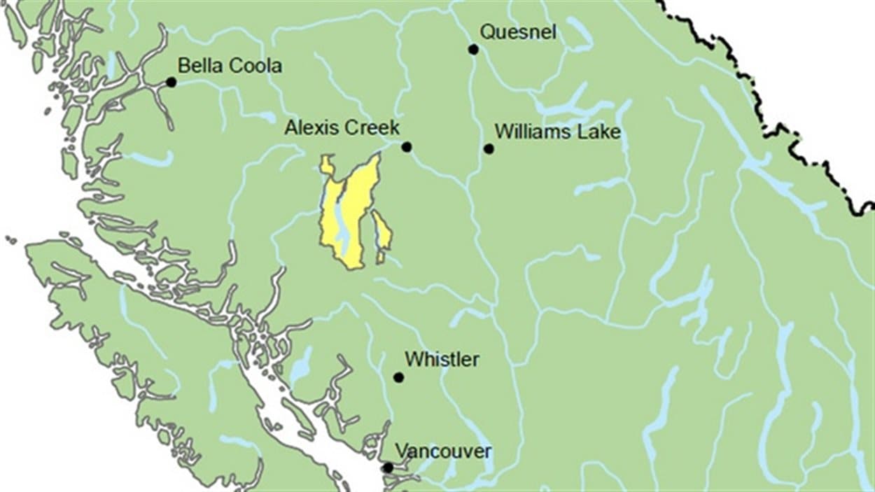 La Cour suprême du Canada accorde aux Tsilhqot'in un titre ancestral autochtone sur un territoire situé près de Alexis Creek et Williams Lake.