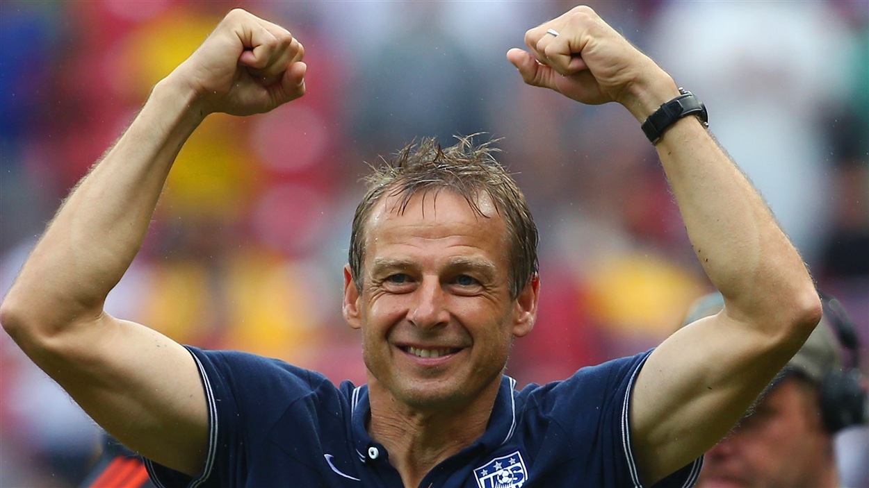 Le sélectionneur des États-Unis Jürgen Klinsmann est heureux d'apprendre que sa formation a atteint les huitièmes de finale.